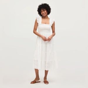 Hill House White Eyelet Ellie Nap Dress - Size S